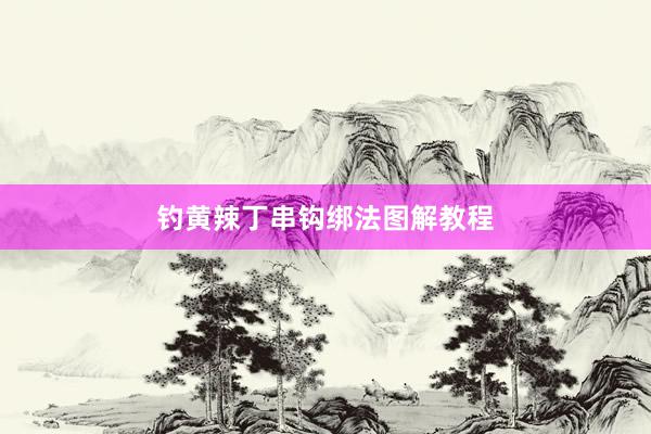 钓黄辣丁串钩绑法图解教程